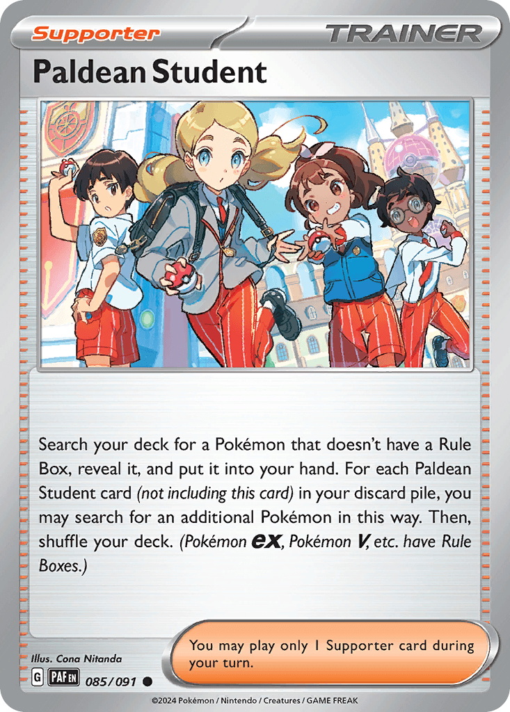 Paldean Student, kortbilde fra pokemontcg.io