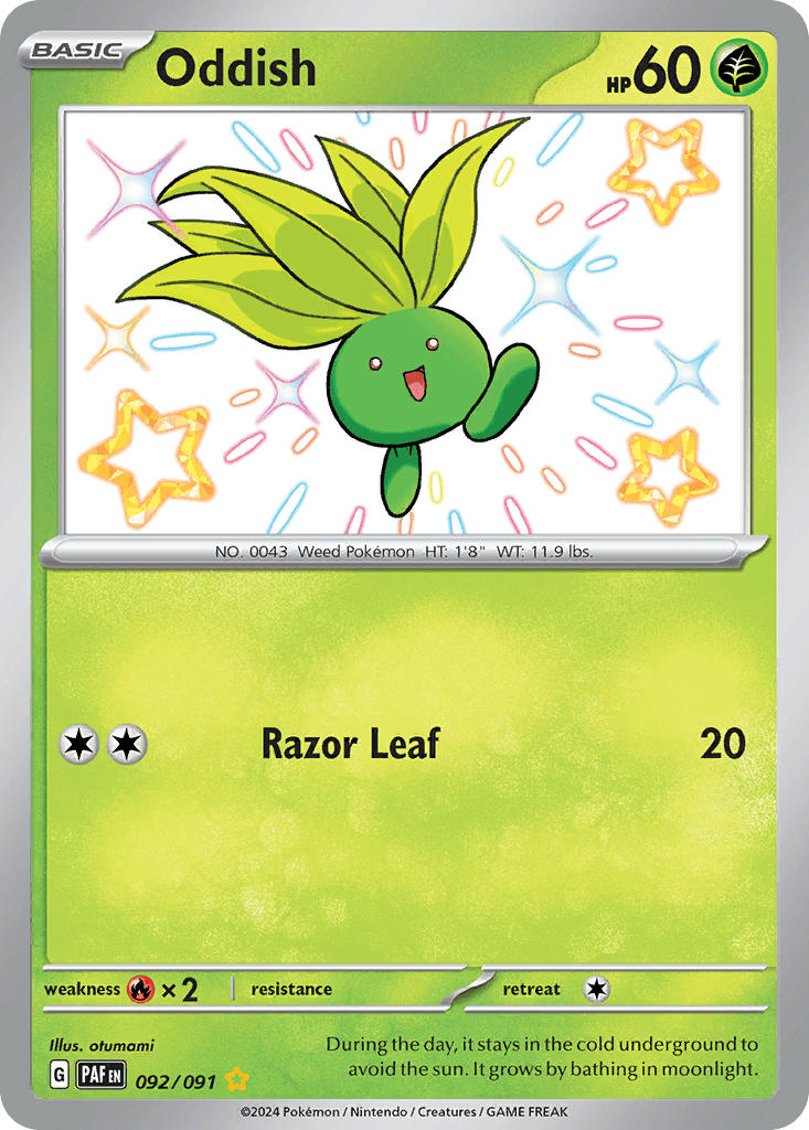 Oddish, kortbilde fra pokemontcg.io
