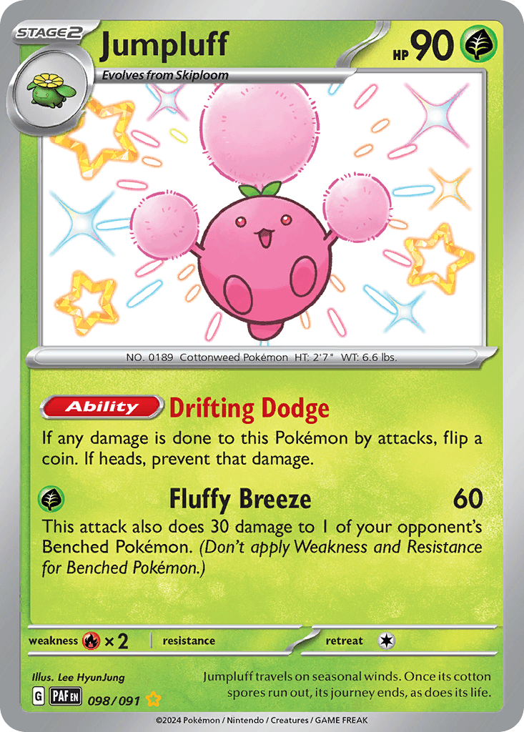 Jumpluff, kortbilde fra pokemontcg.io
