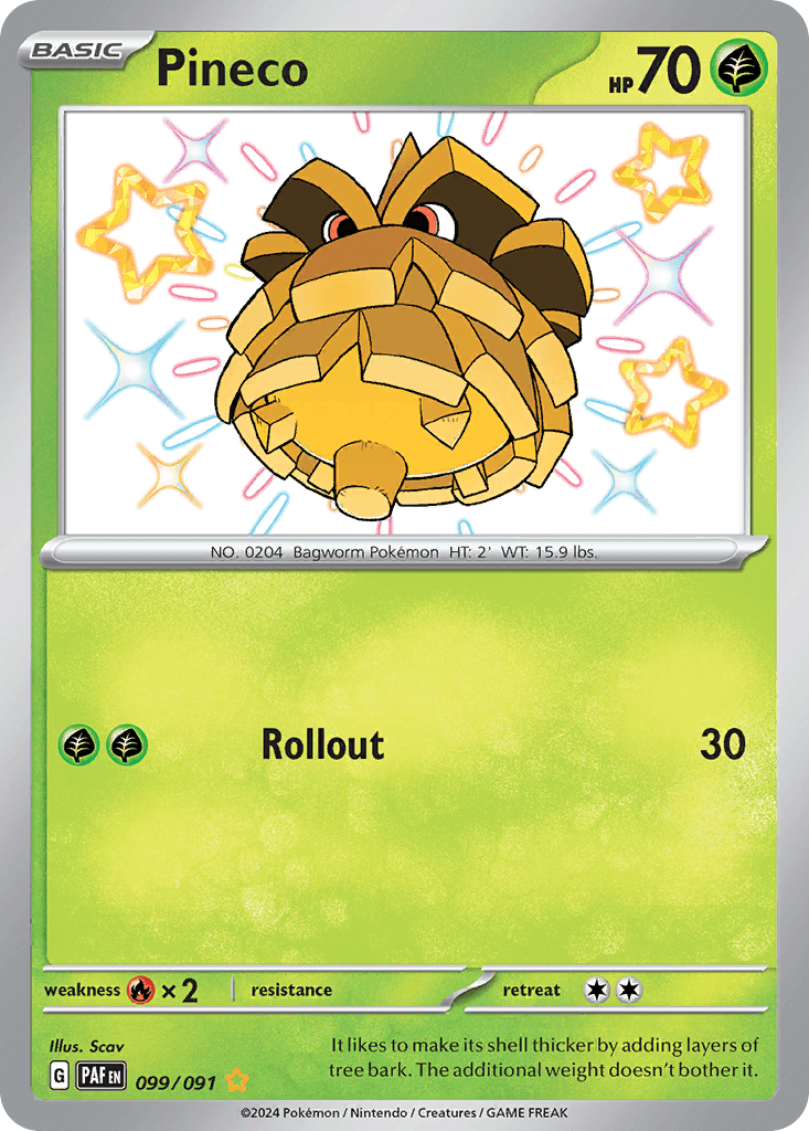 Pineco, kortbilde fra pokemontcg.io