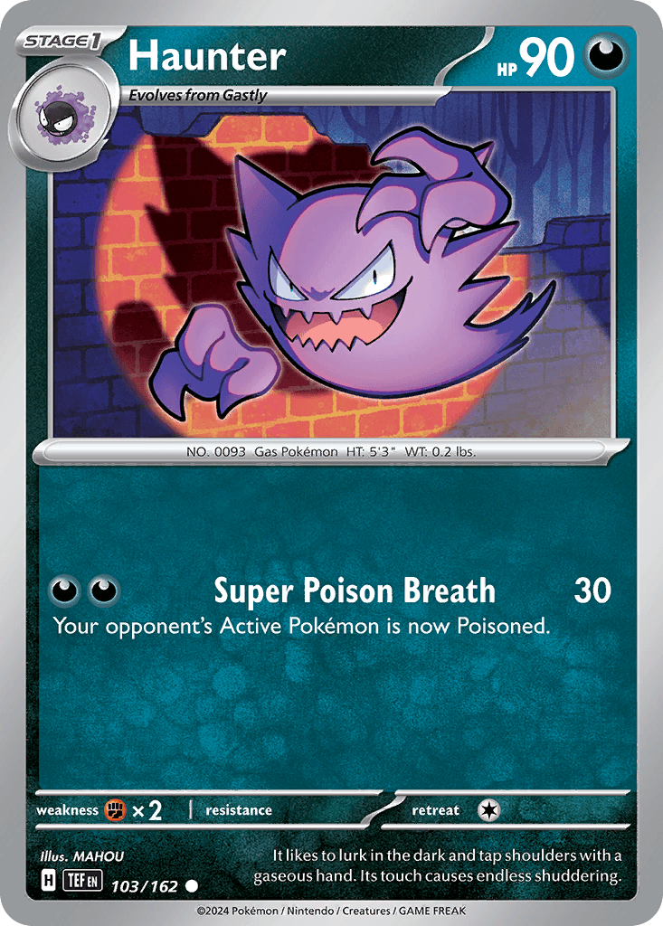 Haunter, kortbilde fra pokemontcg.io