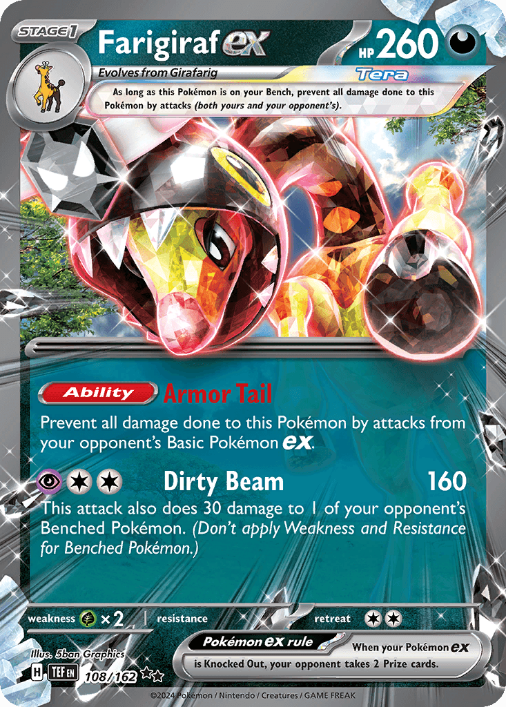 Farigiraf ex, kortbilde fra pokemontcg.io