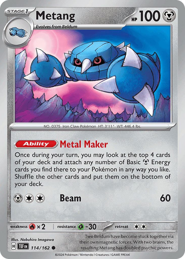 Metang, kortbilde fra pokemontcg.io