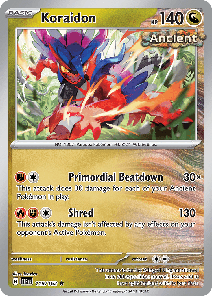 Koraidon, kortbilde fra pokemontcg.io