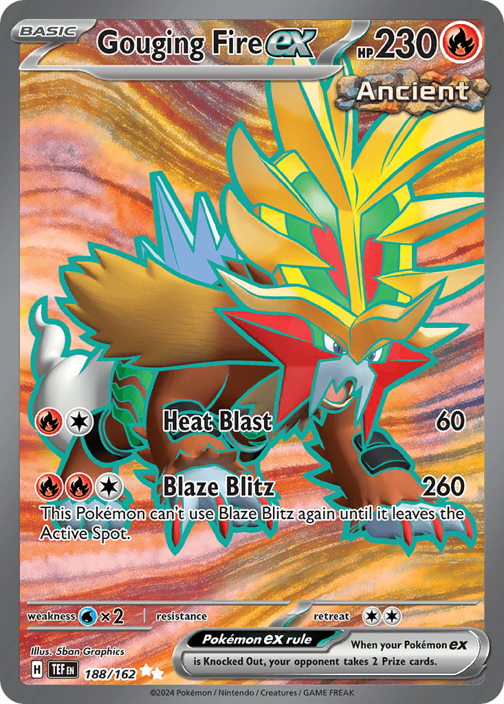 Gouging Fire ex, kortbilde fra pokemontcg.io