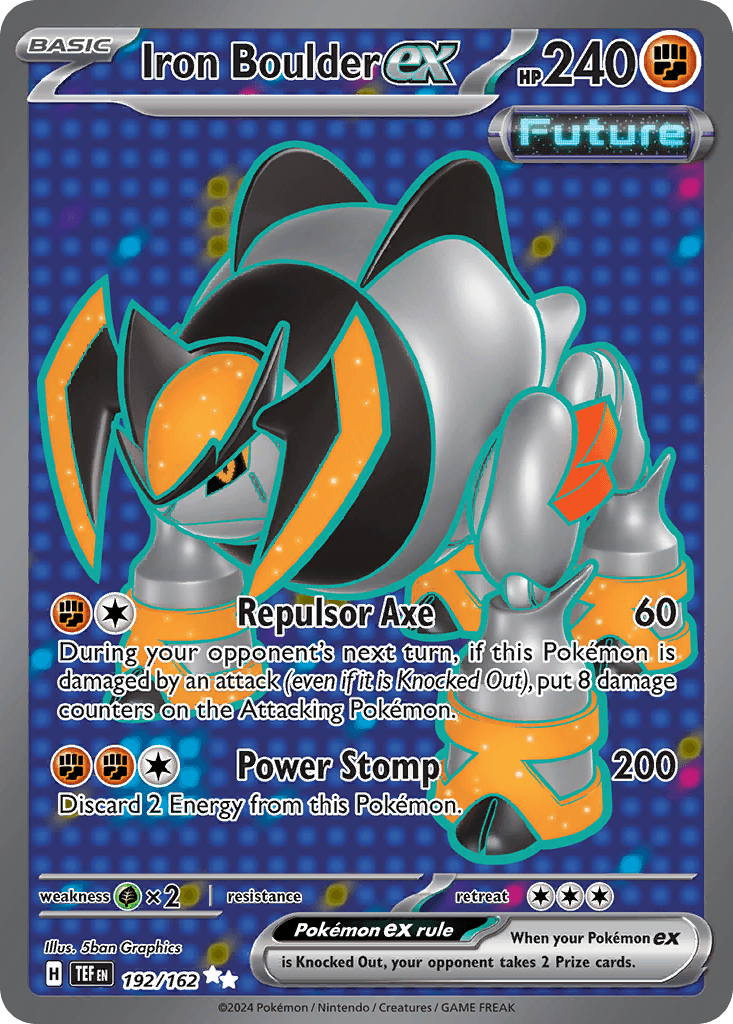 Iron Boulder ex, kortbilde fra pokemontcg.io