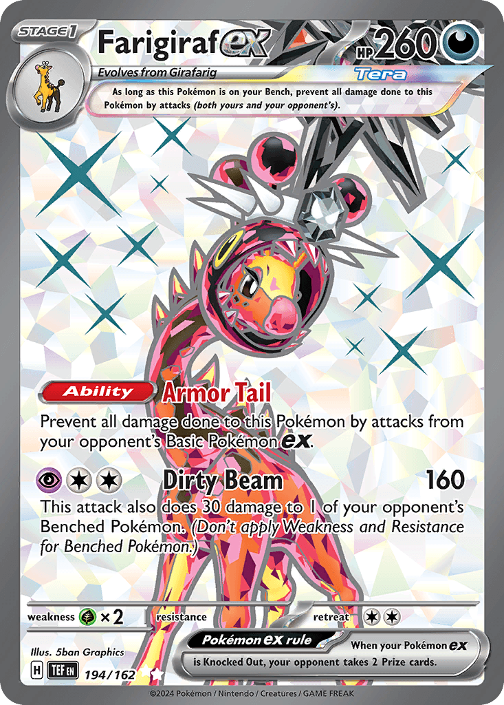 Farigiraf ex, kortbilde fra pokemontcg.io