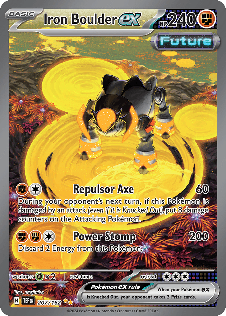 Iron Boulder ex, kortbilde fra pokemontcg.io