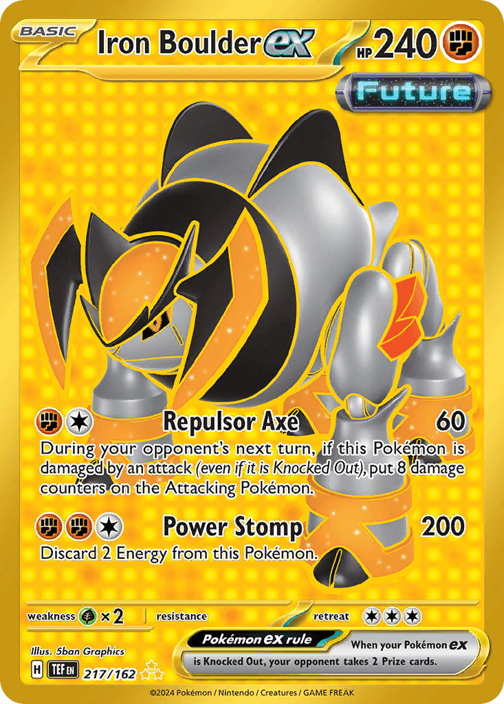 Iron Boulder ex, kortbilde fra pokemontcg.io