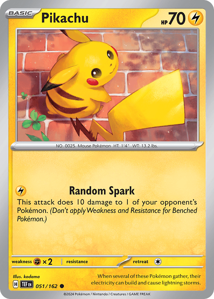 Pikachu, kortbilde fra pokemontcg.io