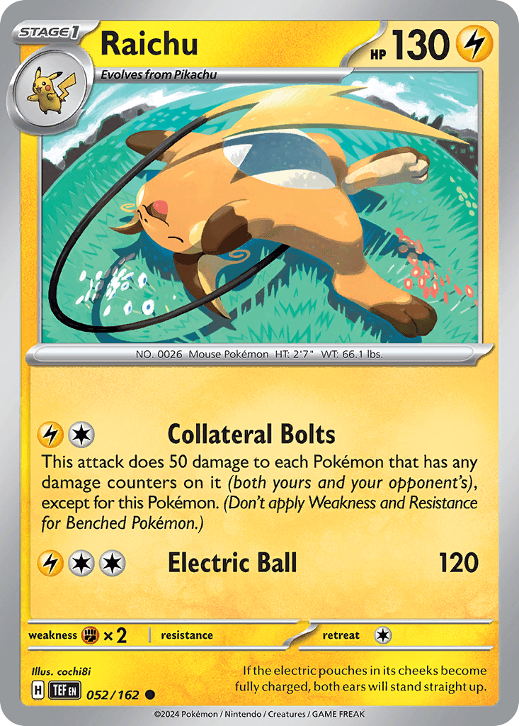 Raichu, kortbilde fra pokemontcg.io