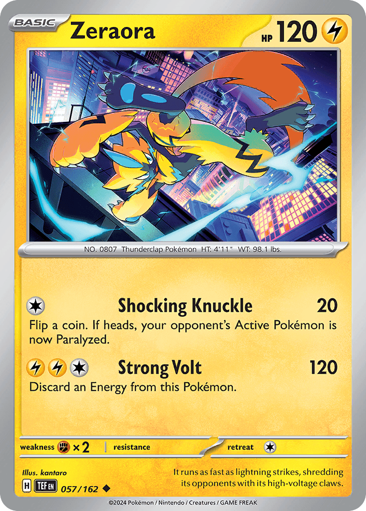 Zeraora, kortbilde fra pokemontcg.io