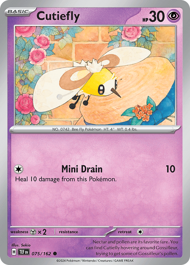 Cutiefly, kortbilde fra pokemontcg.io
