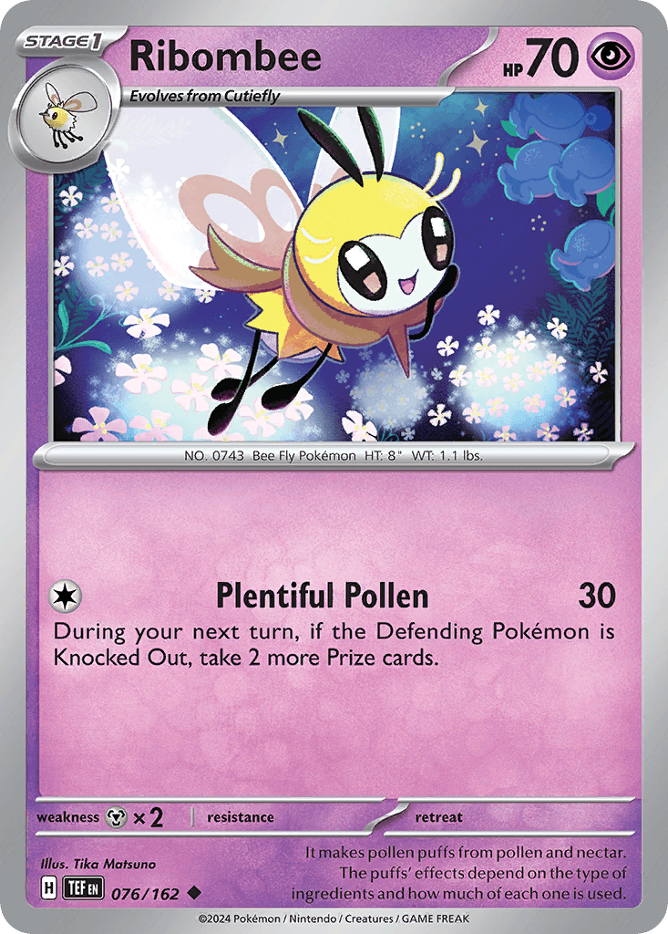 Ribombee, kortbilde fra pokemontcg.io