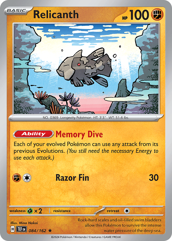 Relicanth, kortbilde fra pokemontcg.io