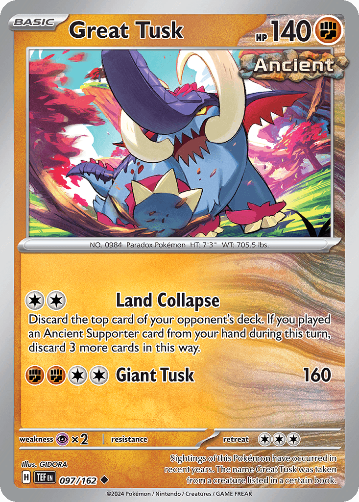 Great Tusk, kortbilde fra pokemontcg.io