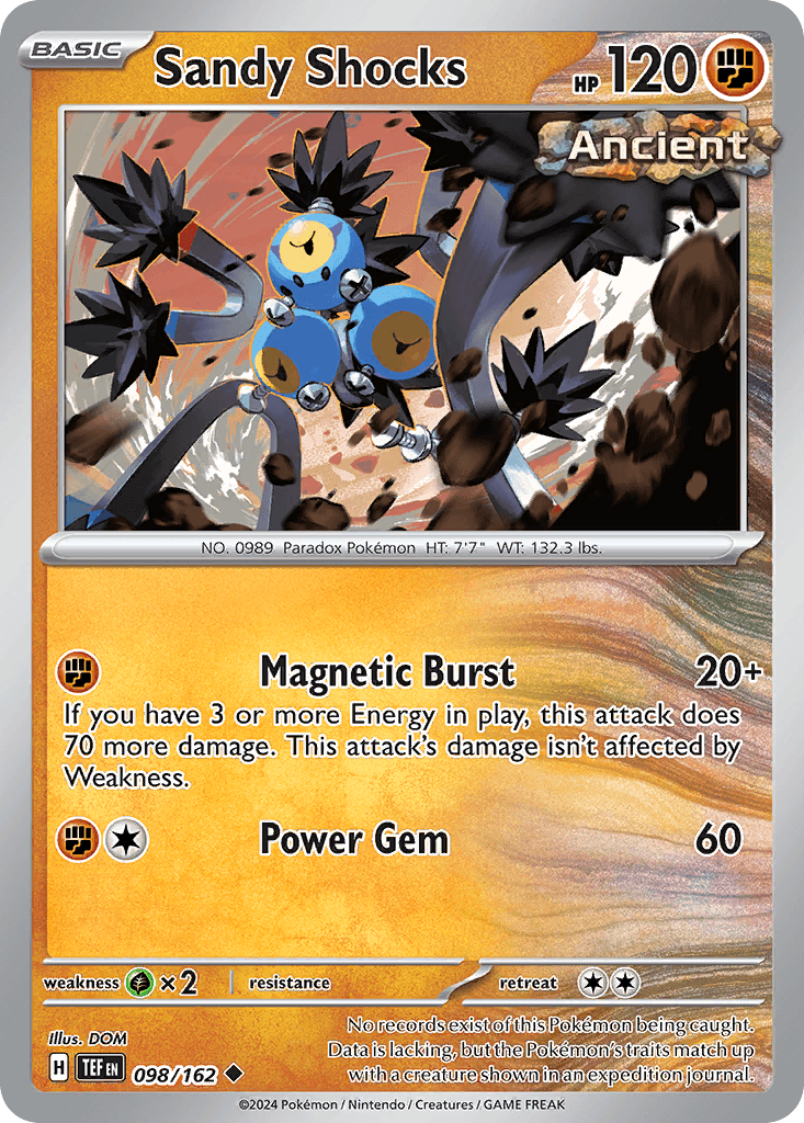 Sandy Shocks, kortbilde fra pokemontcg.io