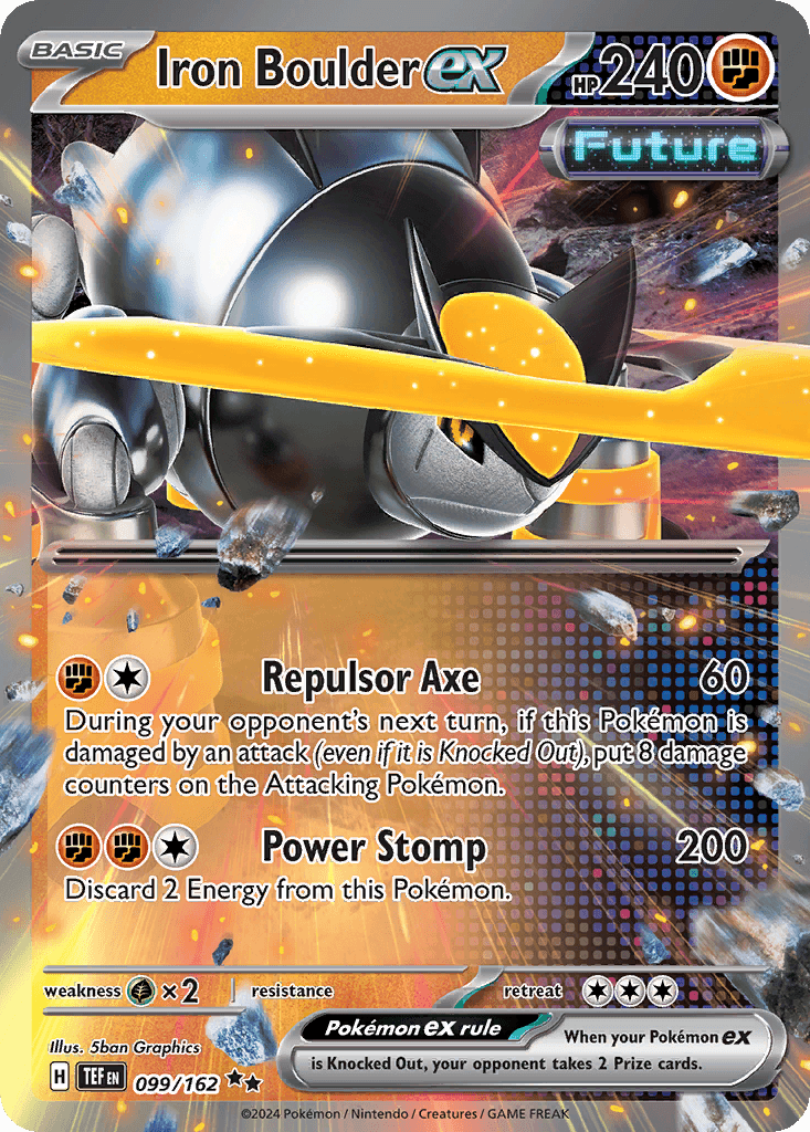 Iron Boulder ex, kortbilde fra pokemontcg.io