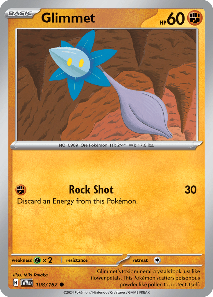Glimmet, kortbilde fra pokemontcg.io