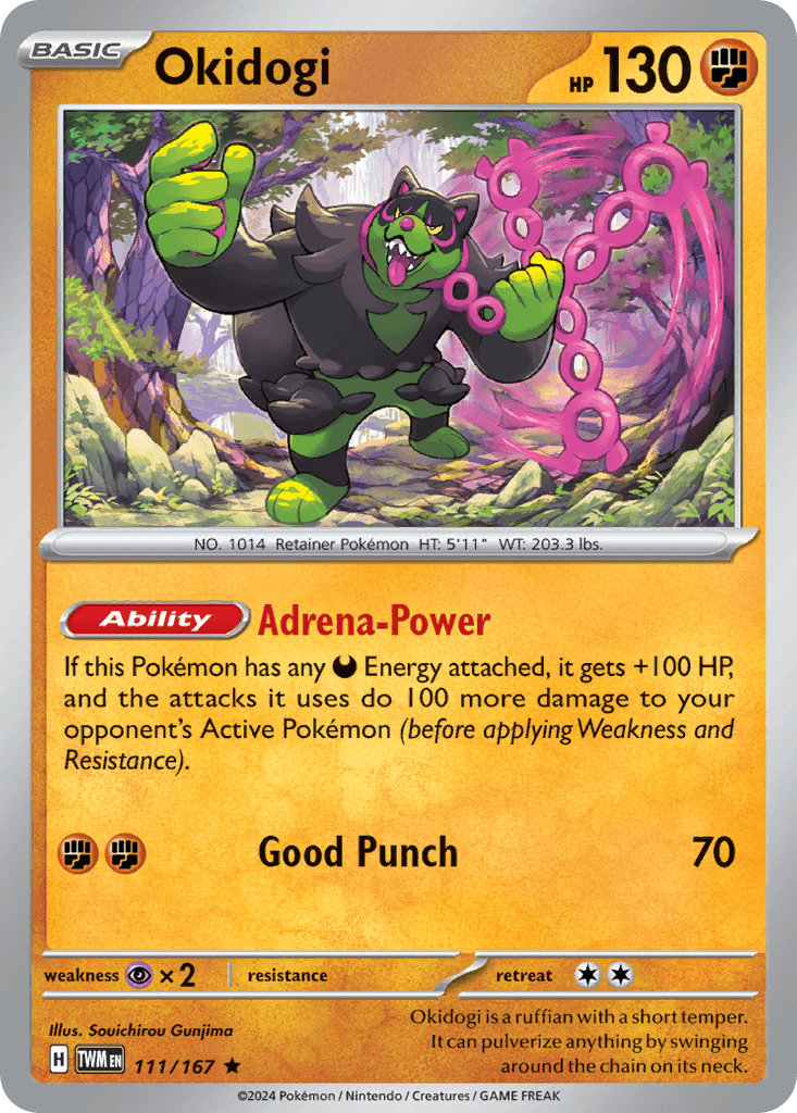 Okidogi, kortbilde fra pokemontcg.io