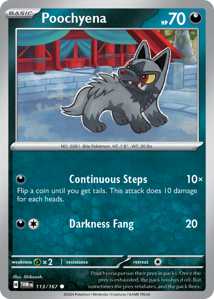 Poochyena, kortbilde fra pokemontcg.io