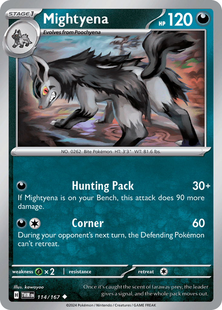Mightyena, kortbilde fra pokemontcg.io