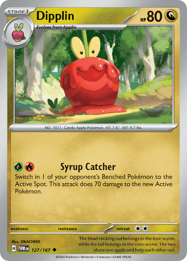 Dipplin, kortbilde fra pokemontcg.io