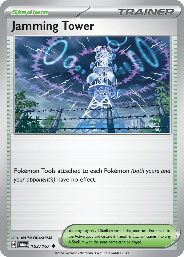 Jamming Tower, kortbilde fra pokemontcg.io