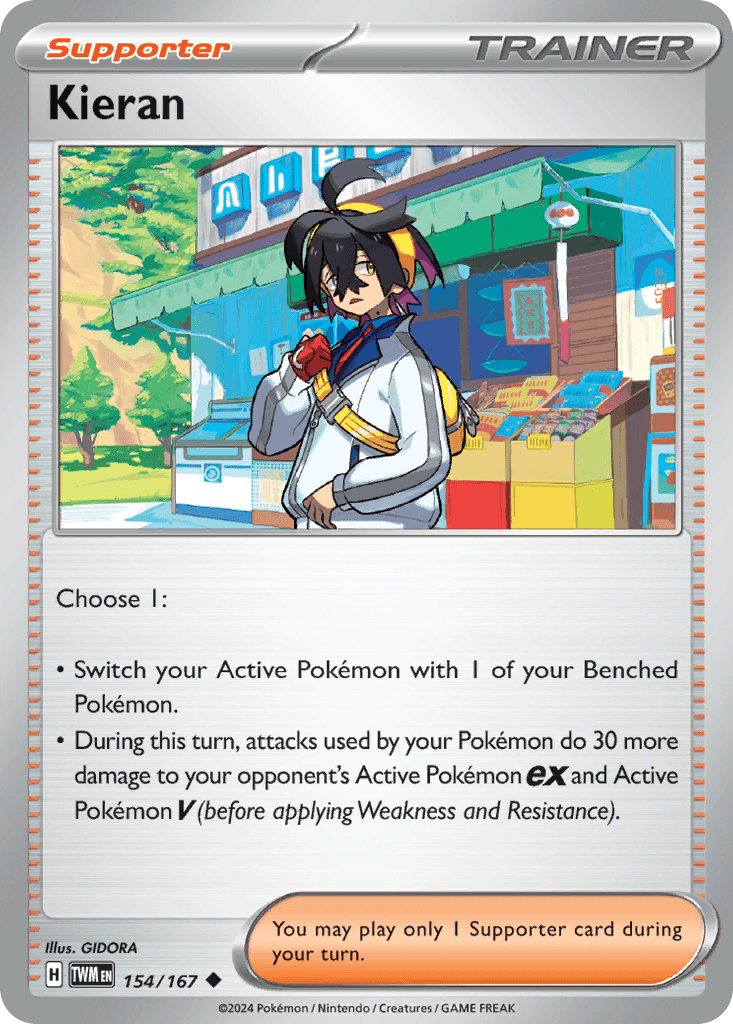 Kieran, kortbilde fra pokemontcg.io