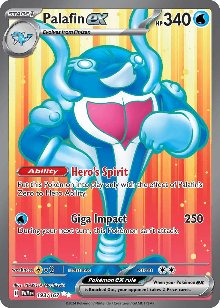 Palafin ex, kortbilde fra pokemontcg.io