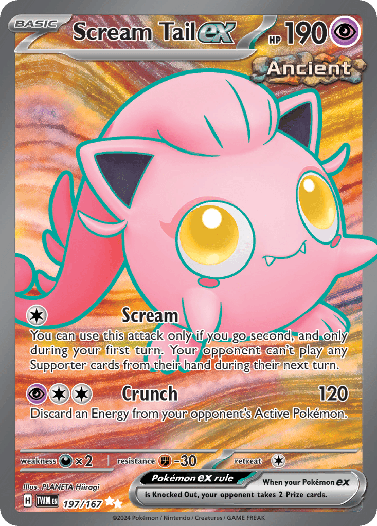 Scream Tail ex, kortbilde fra pokemontcg.io