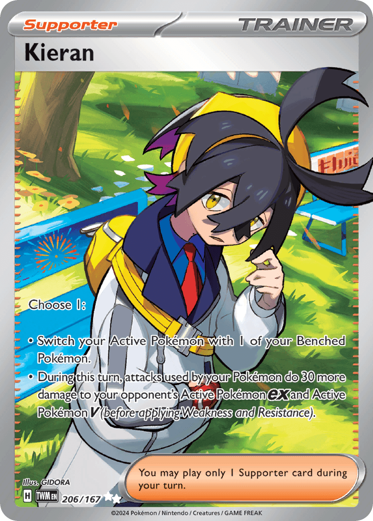 Kieran, kortbilde fra pokemontcg.io