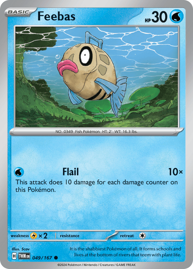 Feebas, kortbilde fra pokemontcg.io