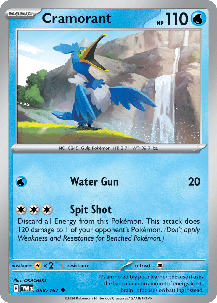 Cramorant, kortbilde fra pokemontcg.io