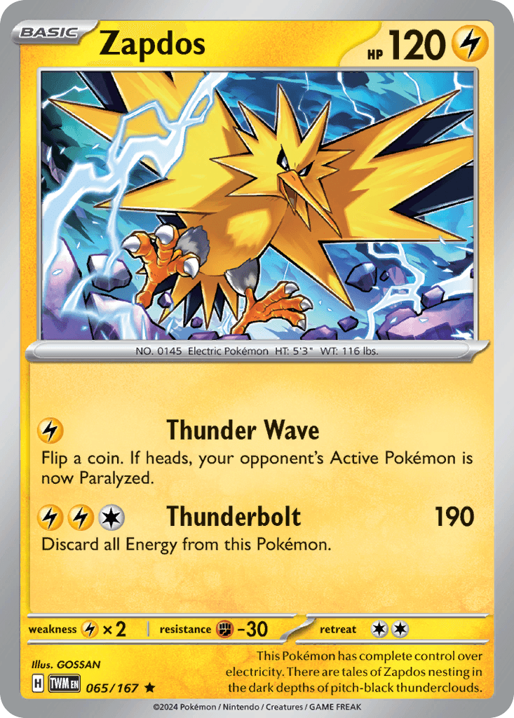 Zapdos, kortbilde fra pokemontcg.io