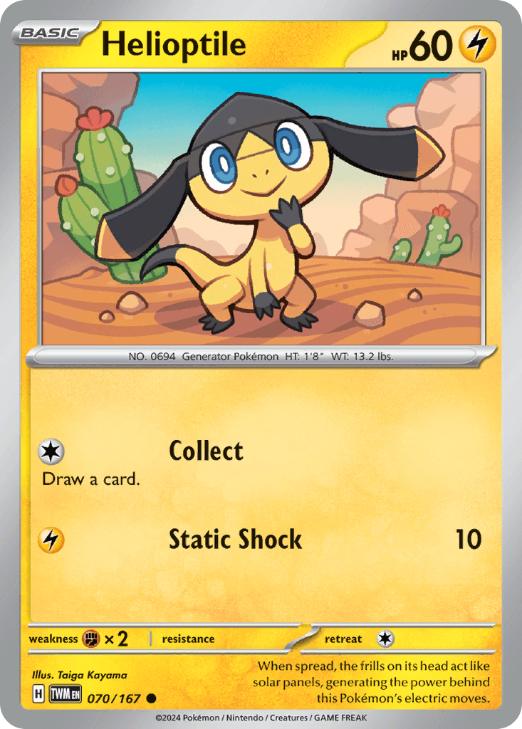 Helioptile, kortbilde fra pokemontcg.io