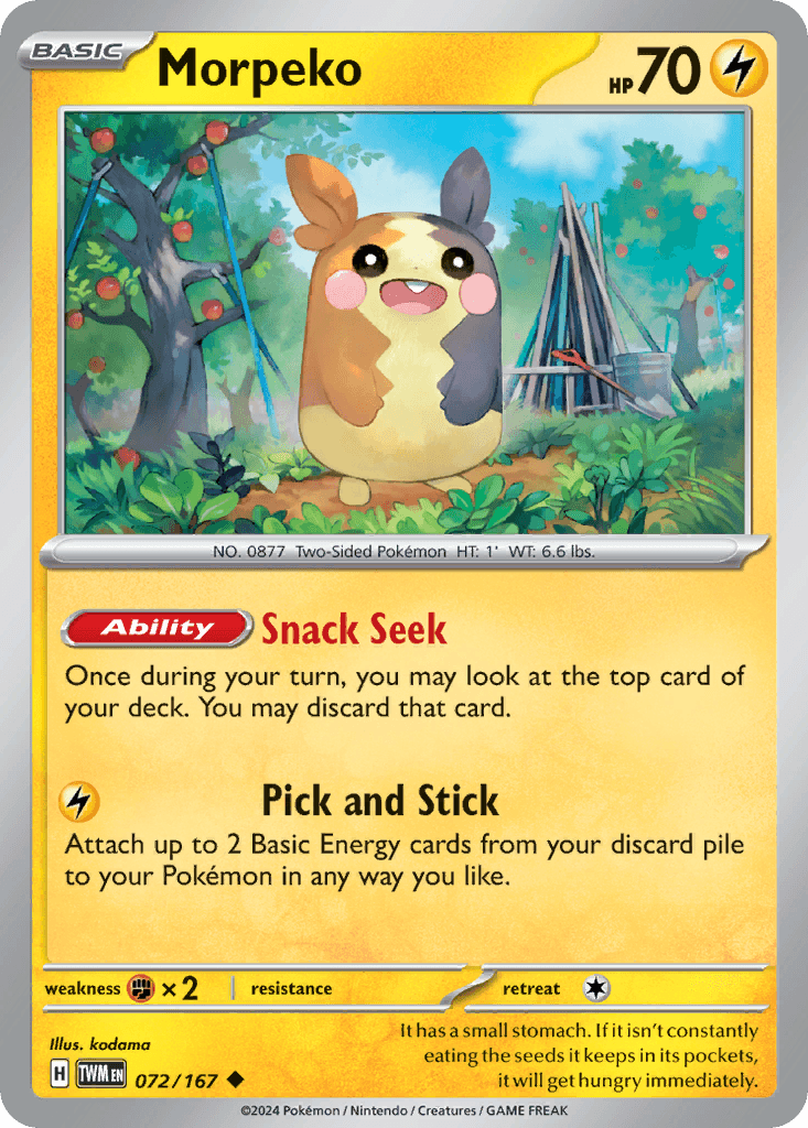 Morpeko, kortbilde fra pokemontcg.io