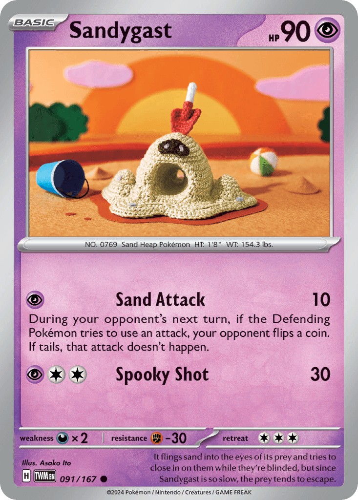 Sandygast, kortbilde fra pokemontcg.io