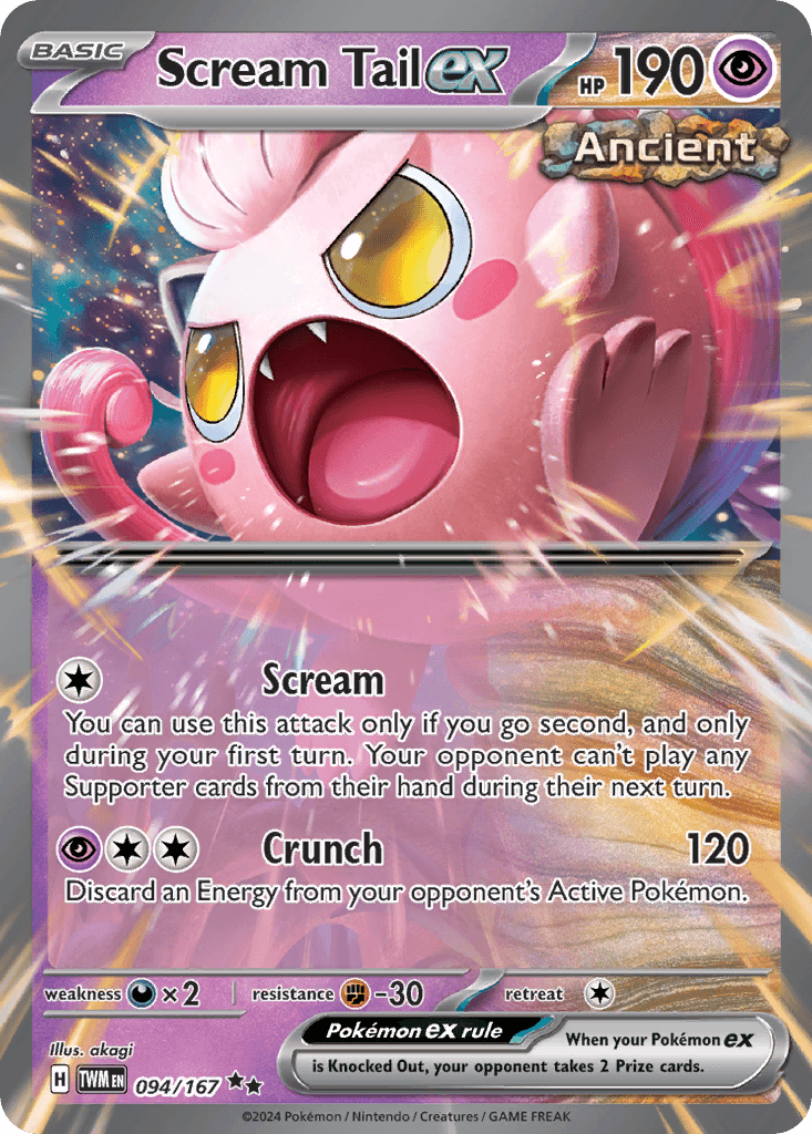 Scream Tail ex, kortbilde fra pokemontcg.io