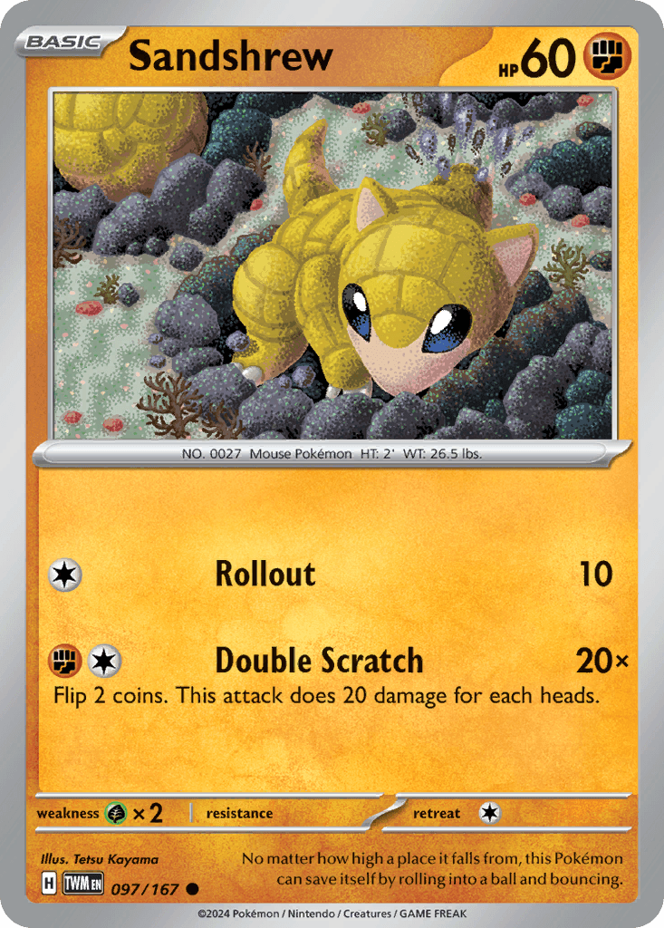 Sandshrew, kortbilde fra pokemontcg.io
