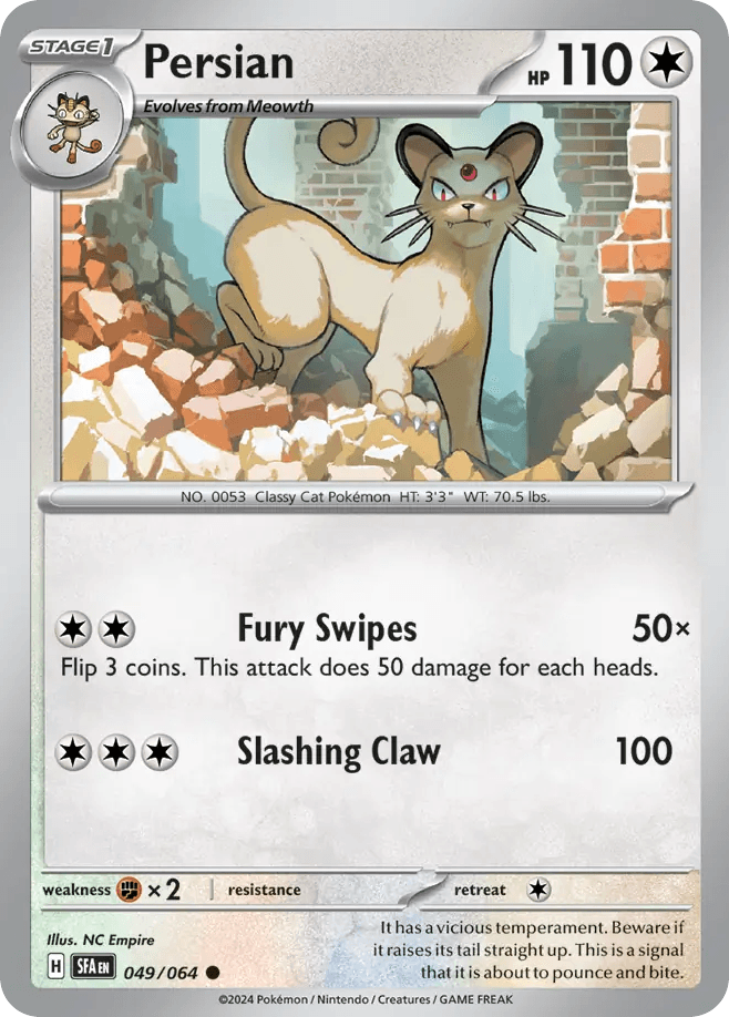 Persian, kortbilde fra pokemontcg.io