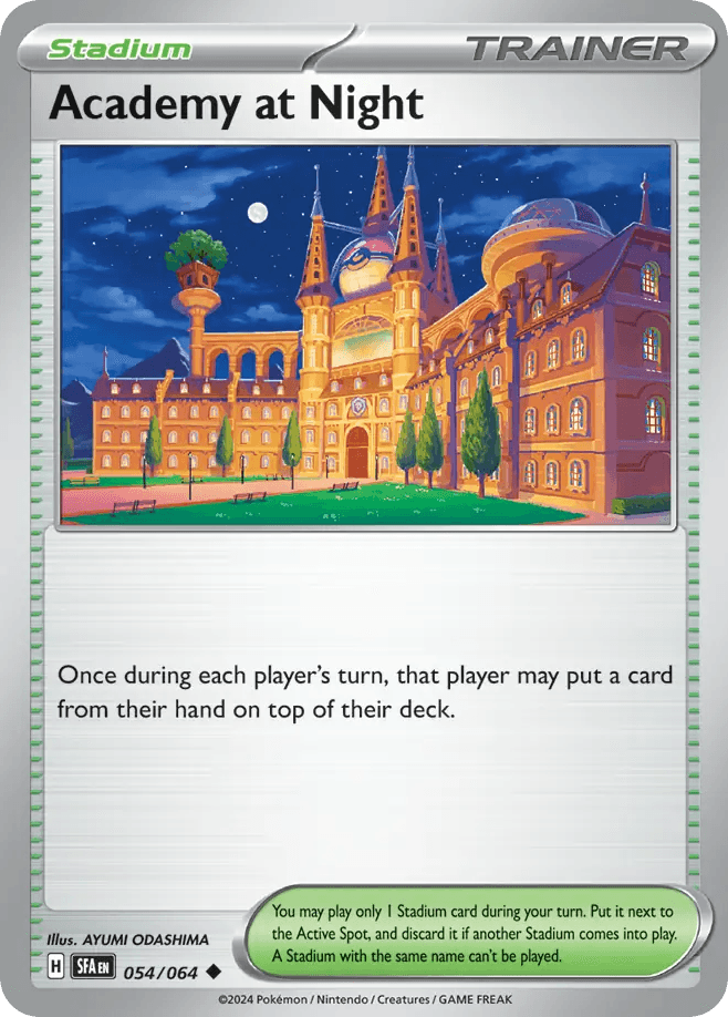 Academy at Night, kortbilde fra pokemontcg.io