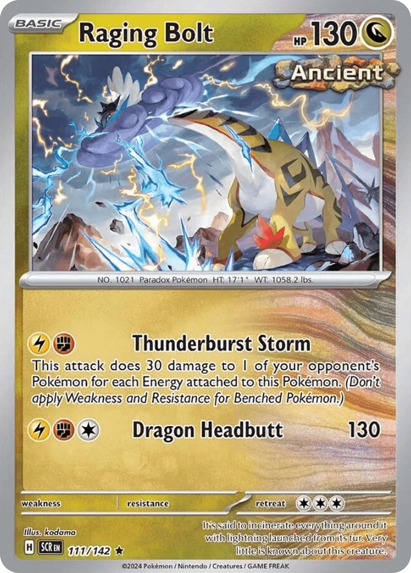 Raging Bolt, kortbilde fra pokemontcg.io