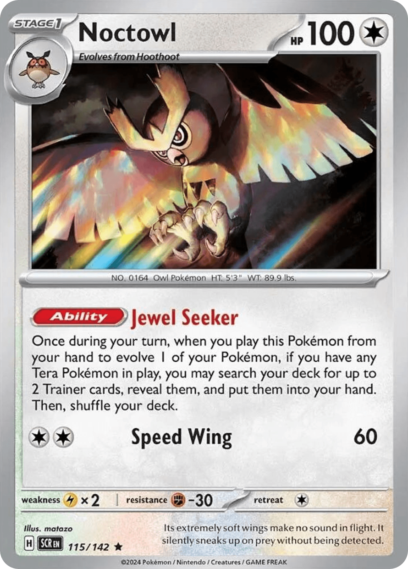 Noctowl, kortbilde fra pokemontcg.io