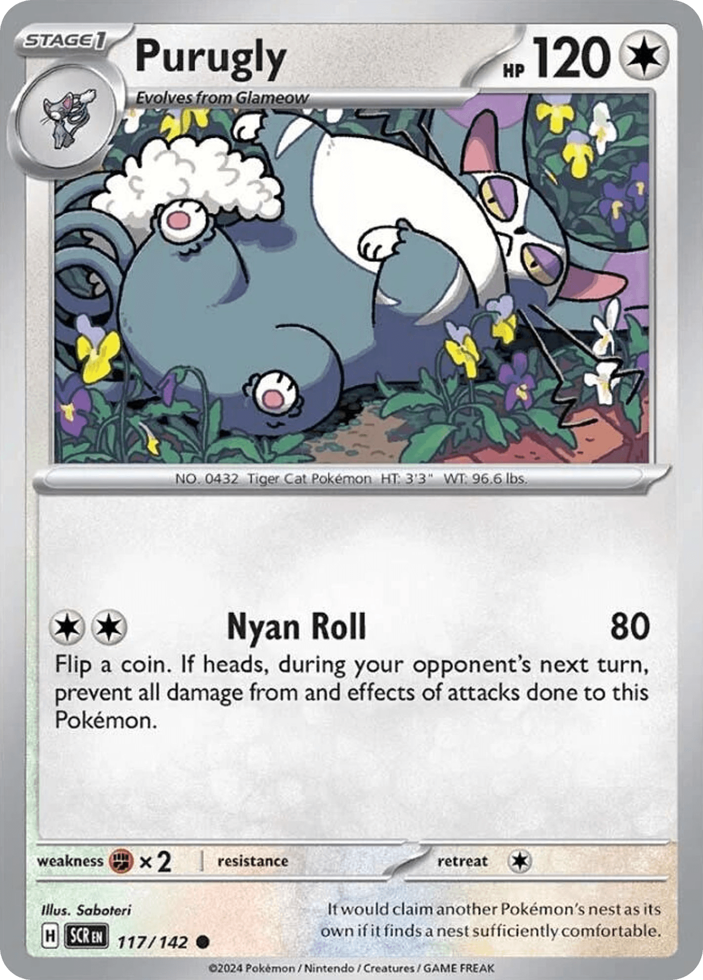 Purugly, kortbilde fra pokemontcg.io
