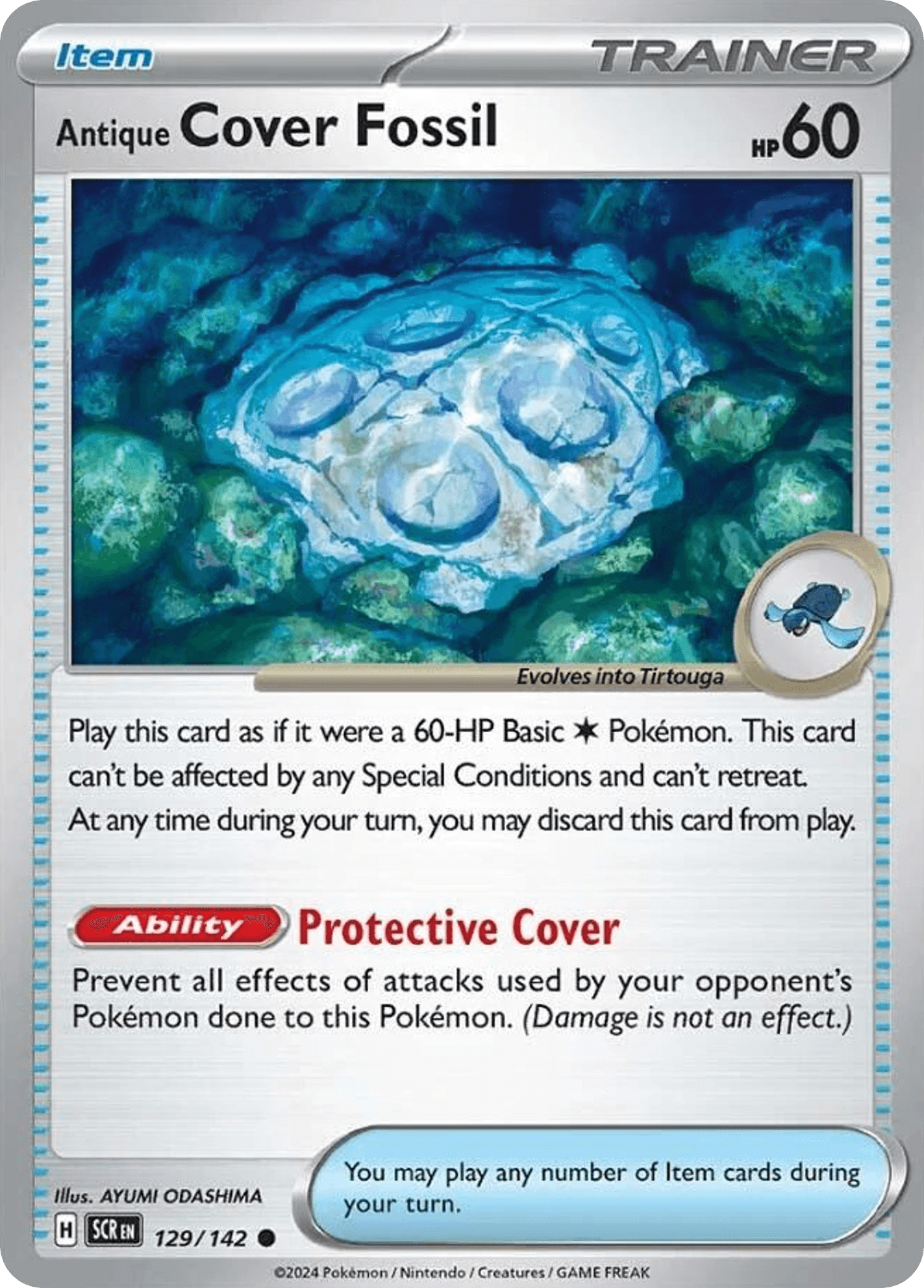 Antique Cover Fossil, kortbilde fra pokemontcg.io