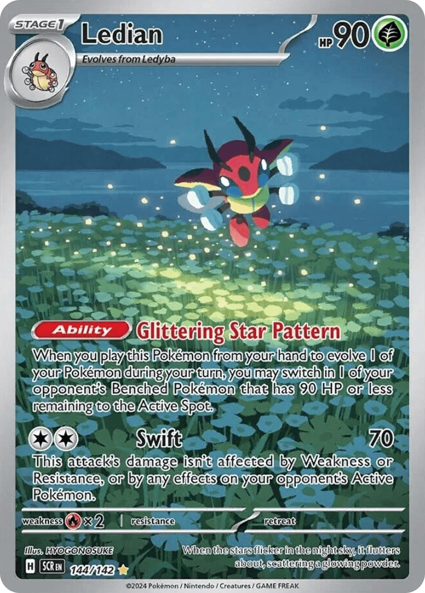 Ledian, kortbilde fra pokemontcg.io