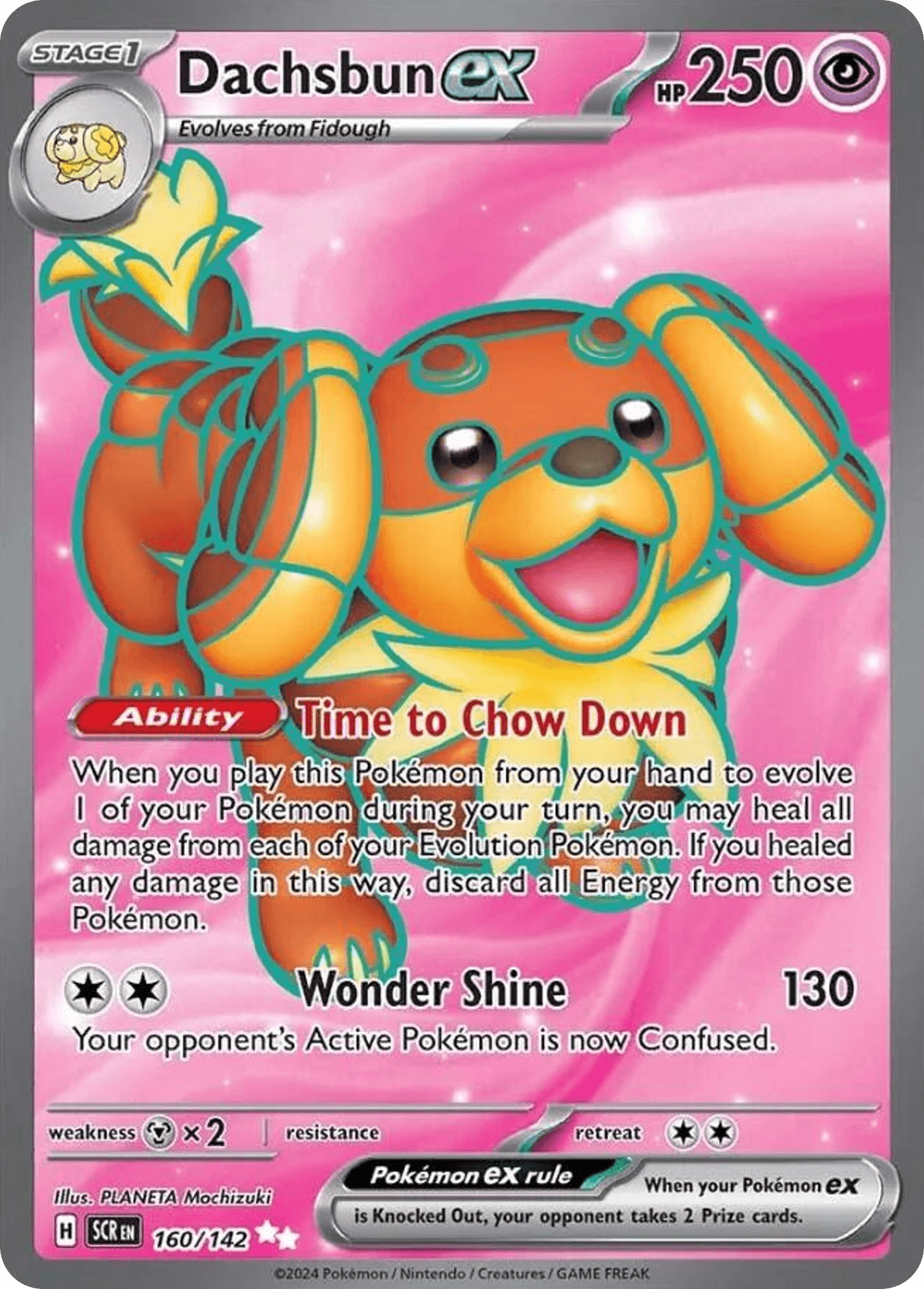Dachsbun ex, kortbilde fra pokemontcg.io