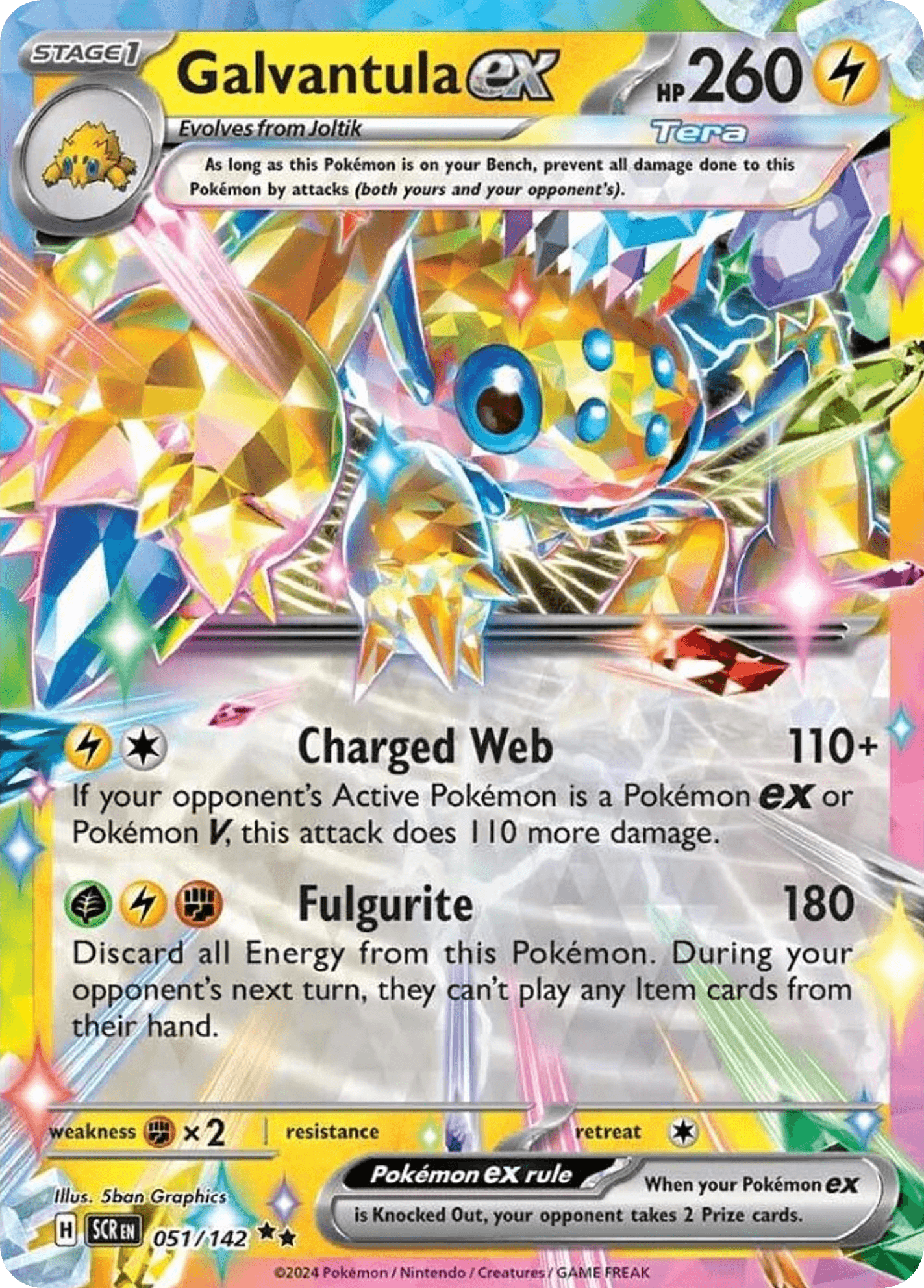 Galvantula ex, kortbilde fra pokemontcg.io