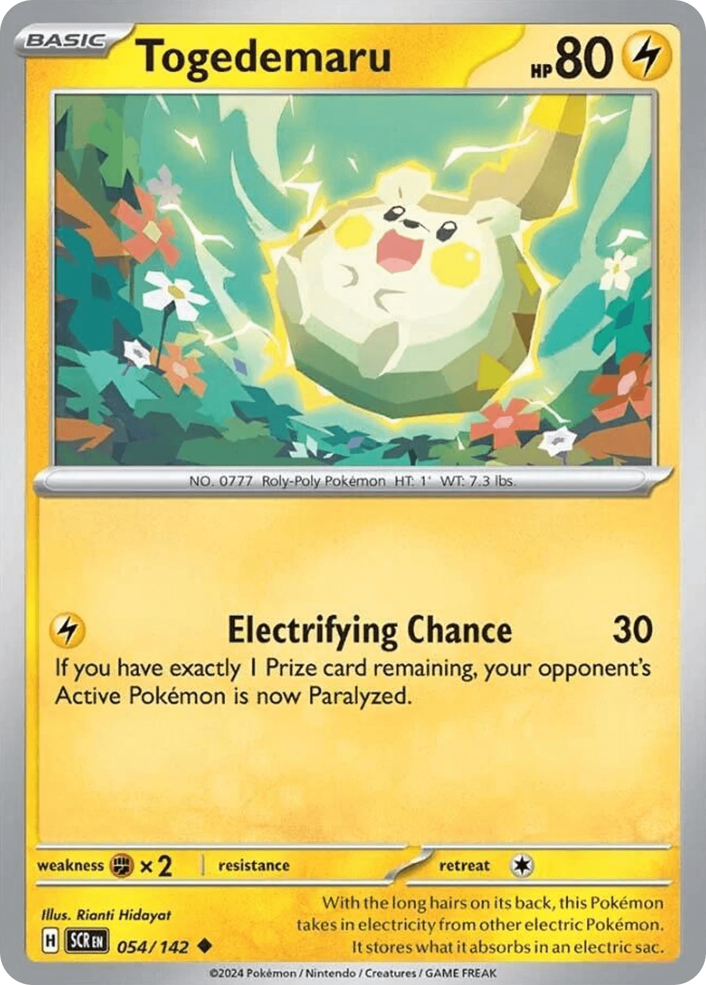 Togedemaru, kortbilde fra pokemontcg.io